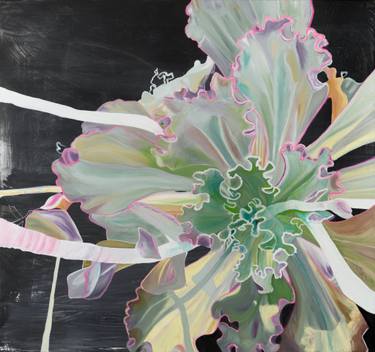 Original Abstract Expressionism Botanic Painting by Laura Letchinger