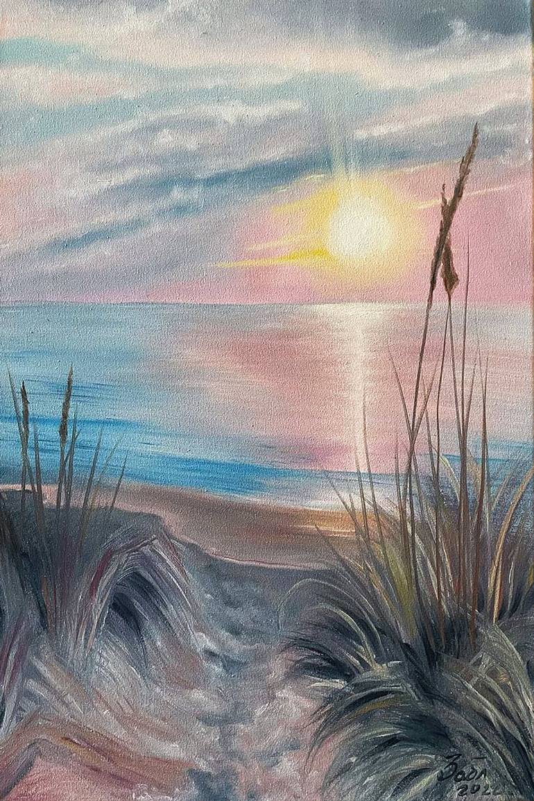 Print of Fine Art Beach Paintings by Natali Zablotskaya