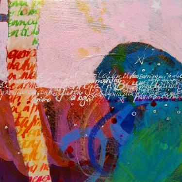 Original Abstract Graffiti Mixed Media by Krisztina Megyeri