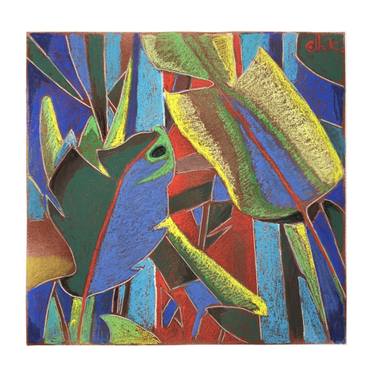 Original Expressionism Botanic Painting by Bernard Marie Collet