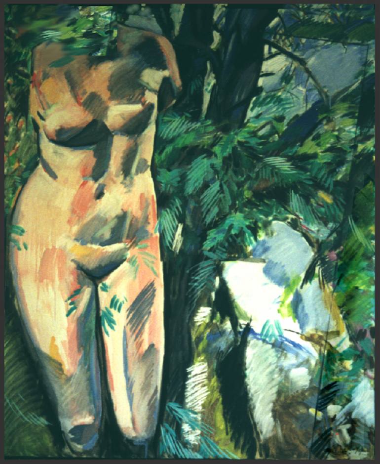 Original Expressionism Body Paintings by Bernard Marie Collet