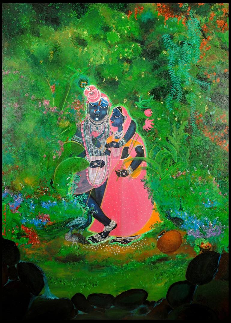 Original Figurative Interiors Paintings by Purvii Parekh