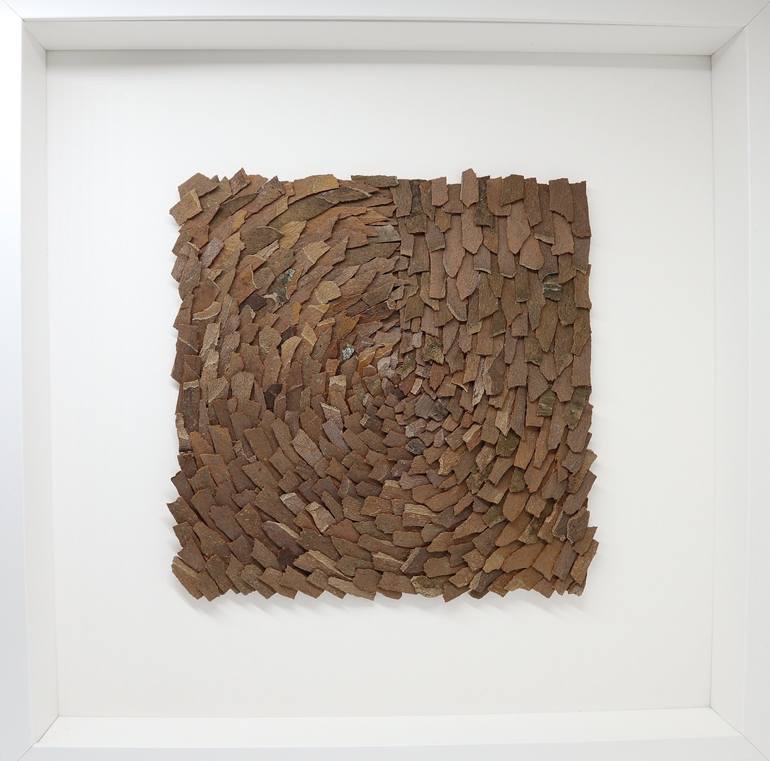 Original Fine Art Abstract Collage by Ana Montoya