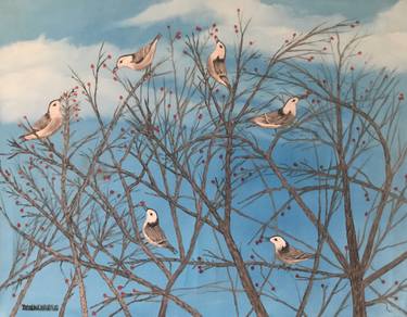 Original Impressionism Animal Painting by Leslie Dannenberg
