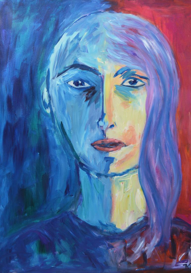 he/she Painting by Julia Nissimoff | Saatchi Art