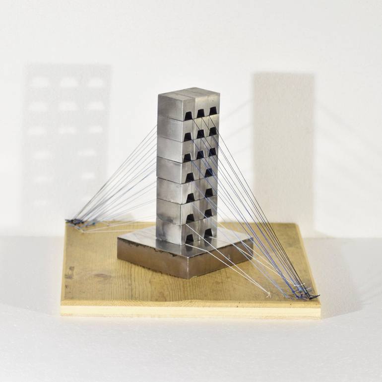 Original Conceptual Architecture Sculpture by Dado Schapira