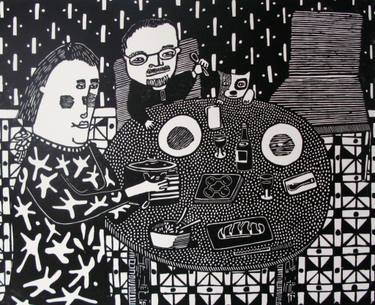 Original Abstract Expressionism Food & Drink Printmaking by Coco Berkman