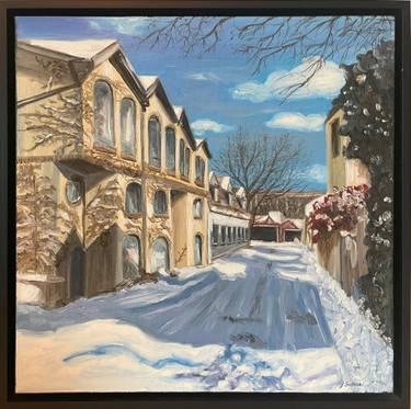 Original Impressionism Architecture Painting by Joanne Swisterski