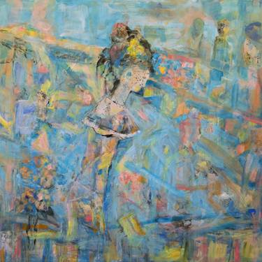 Original Abstract Expressionism Abstract Painting by Caren Keyser