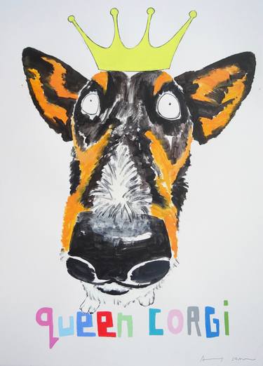 Original Pop Art Dogs Paintings by Andy Shaw