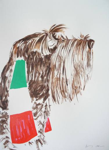Original Pop Art Dogs Paintings by Andy Shaw