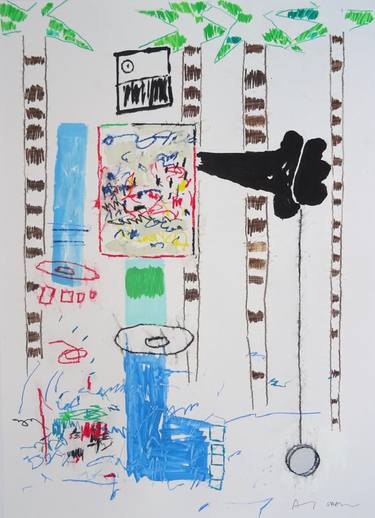 Original Abstract Humor Paintings by Andy Shaw