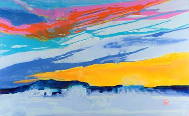 Original Fine Art Abstract Painting by Adria Becker