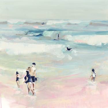 Print of Abstract Expressionism Beach Paintings by Anja Clarke