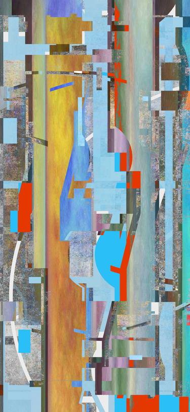 Original Cubism Abstract Mixed Media by Luis Fontanills