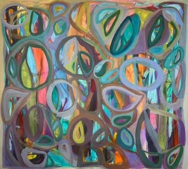 Original Abstract Expressionism Abstract Painting by Gabriela Tolomei