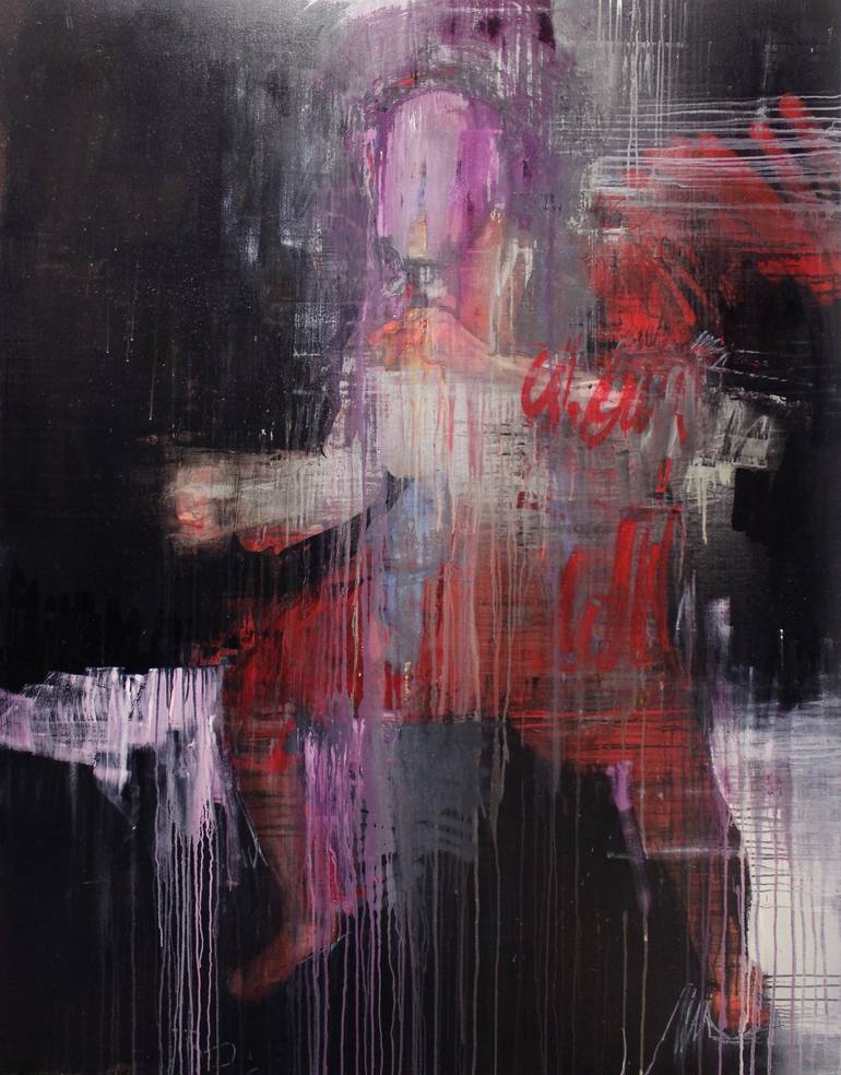 Print of Expressionism People Paintings by Miloš Hronec