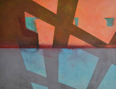 Original Cubism Abstract Paintings by Sejben Lajos