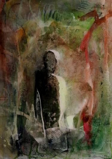 Original Abstract People Paintings by Sejben Lajos