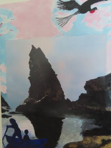 Original Fine Art Landscape Mixed Media by Thietmar Bachmann
