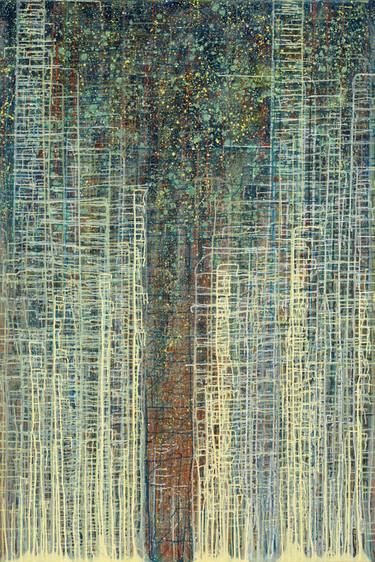 Original Abstract Expressionism Abstract Painting by Erik Oliver Anders