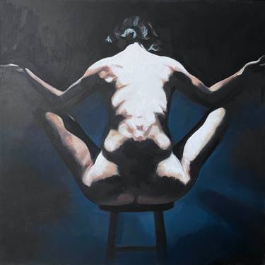 Original Realism Nude Painting by Ingrid Capozzoli Flinn