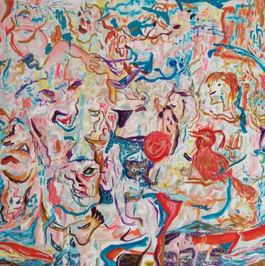 Original Abstract Expressionism Abstract Painting by Audrey Néron