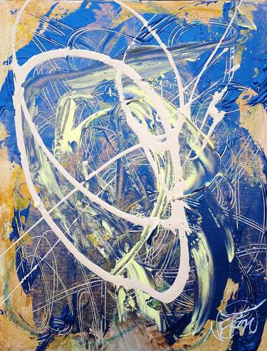 Original Abstract Outer Space Paintings by Audrey Néron