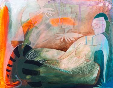 Original Expressionism Fantasy Painting by Alice Boyle