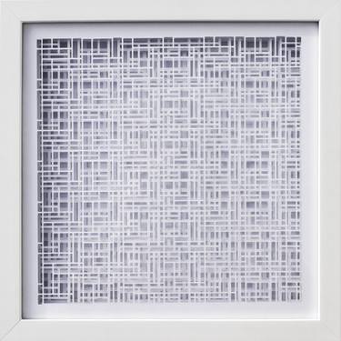 Original Abstract Geometric Collage by Roberta Blonkowski