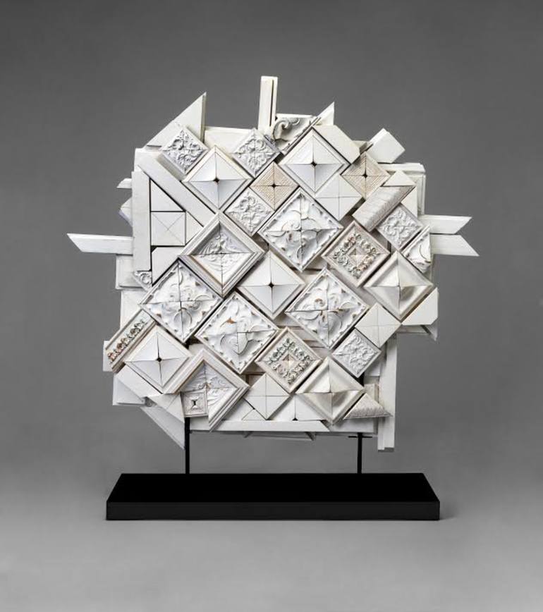 Original Abstract Geometric Sculpture by Amelia  Errazuriz T