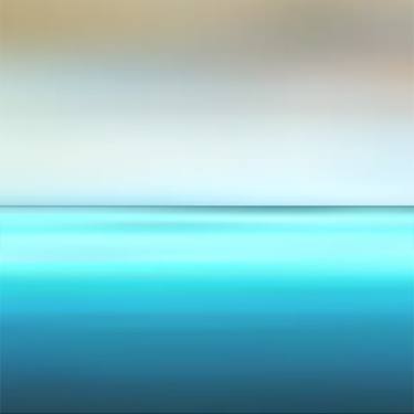 Original Abstract Seascape Mixed Media by Abi Fawcus