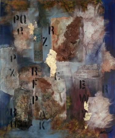 Original Fine Art Abstract Collage by Averil Stuart