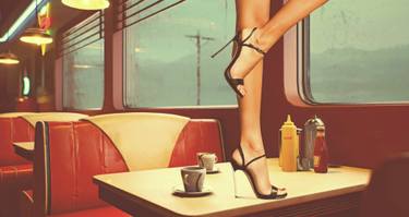 Original Surrealism Food & Drink Paintings by Mr Strange Jean-Marie Gitard