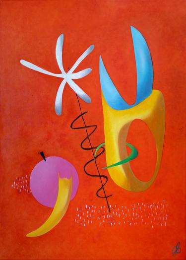 Original Surrealism Abstract Painting by Vincent Glo