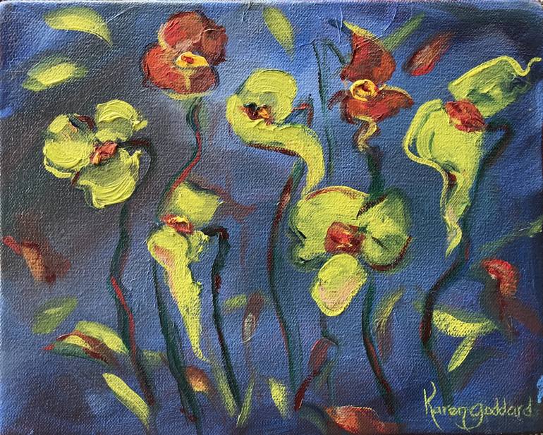 Print of Impressionism Abstract Paintings by Karen Goddard