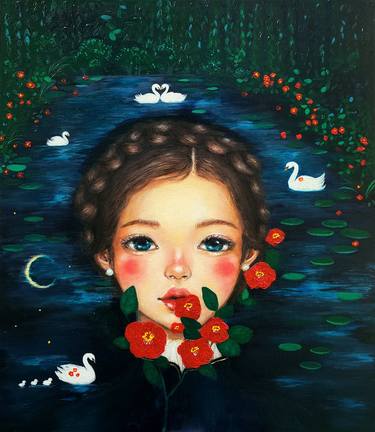 Original Pop Art Fantasy Paintings by Eury Kim