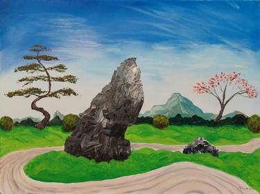 Original Contemporary Garden Painting by Toby Daniel Jones