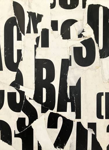 Original Abstract Typography Collage by Christian Gastaldi