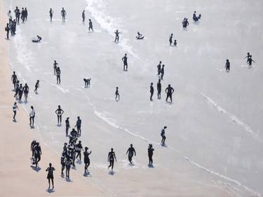 Original Conceptual Beach Paintings by Carlos Martín