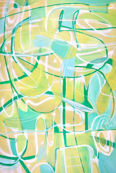Original Abstract Expressionism Abstract Paintings by Michelle Louis