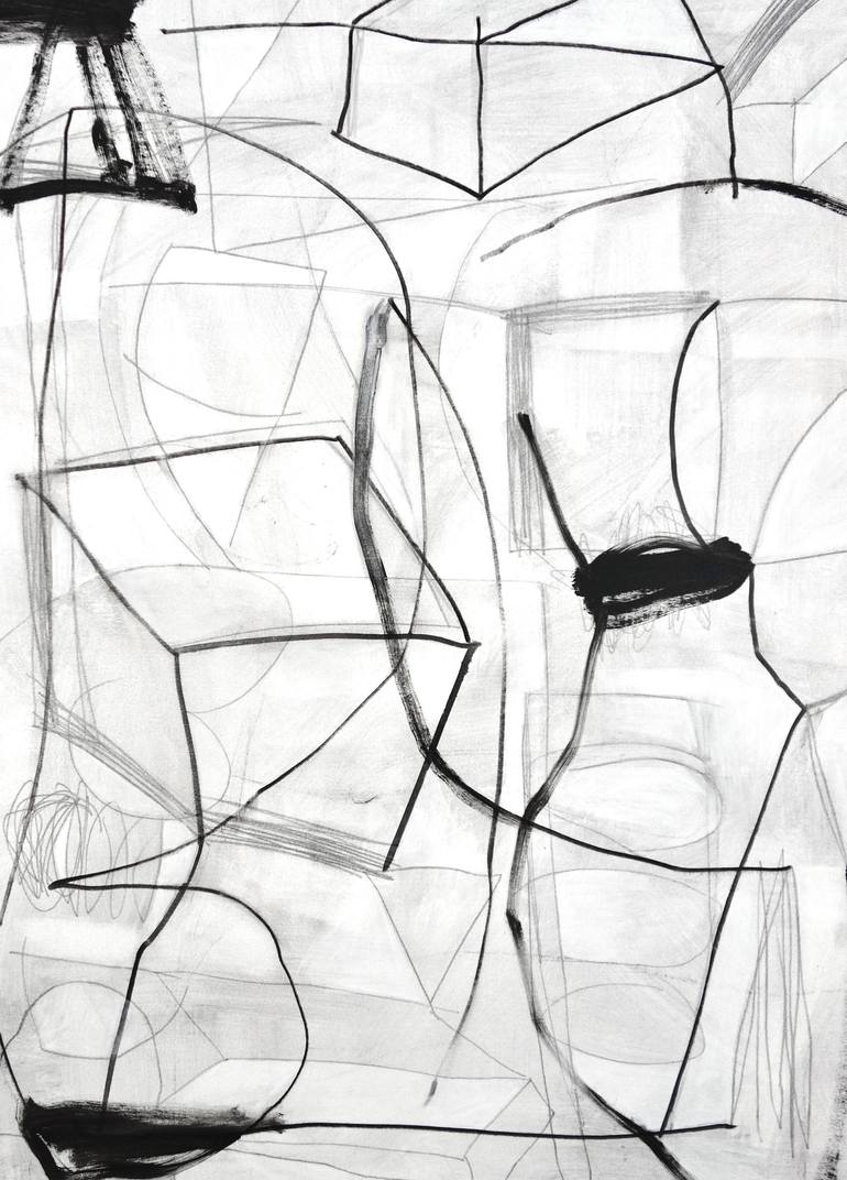 Original Abstract Expressionism Abstract Mixed Media by Michelle Louis