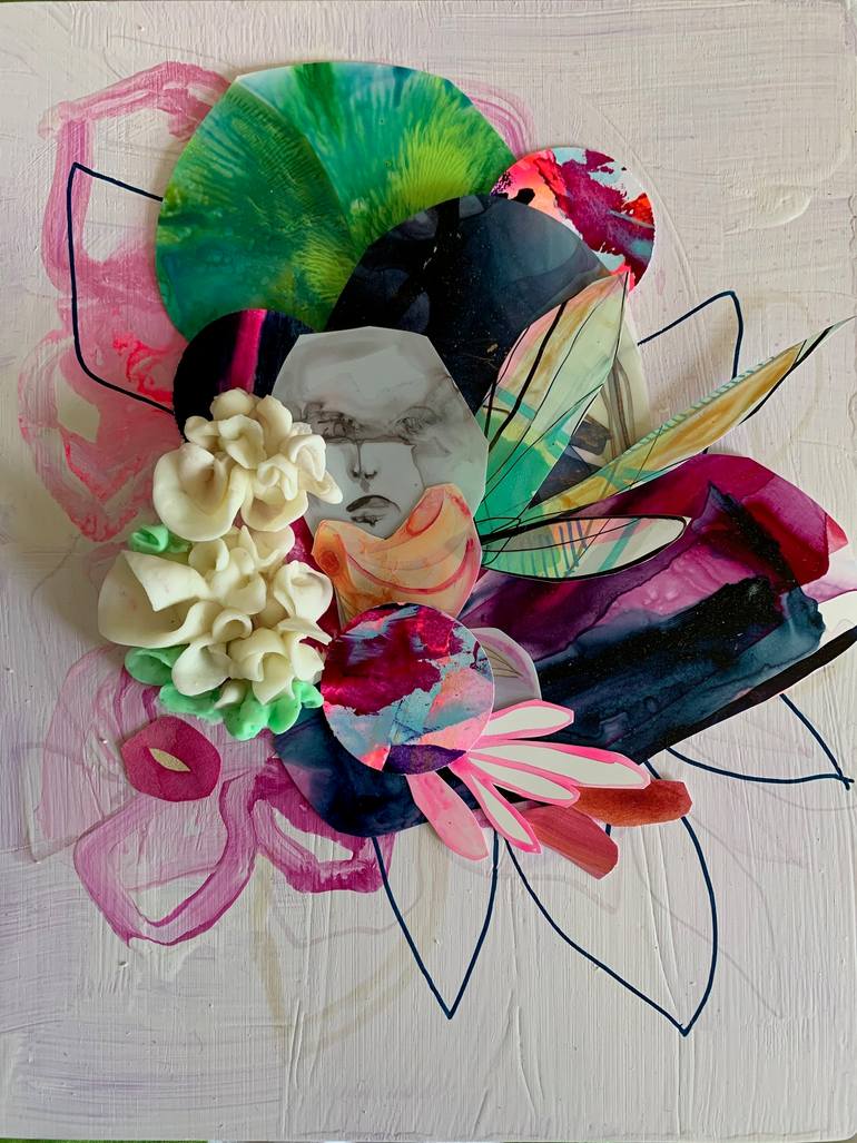 Original Abstract Portrait Sculpture by Synnöve Seidman