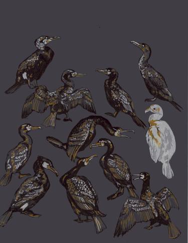 Original Fine Art Nature Drawing by Justine Johnson