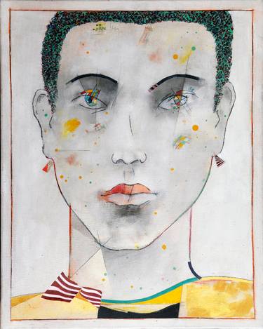 Original Expressionism Portrait Paintings by Domenico Antonio Frassineti