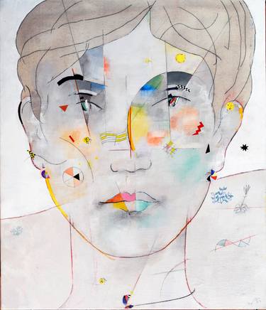 Original Expressionism Portrait Paintings by Domenico Antonio Frassineti