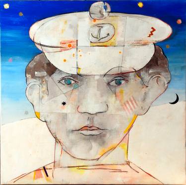 Original Expressionism Portrait Paintings by Domenico Antonio Frassineti