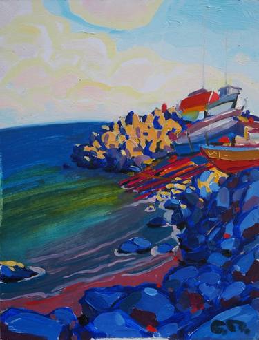Original Fauvism Landscape Painting by Oleksandr Pavlenko