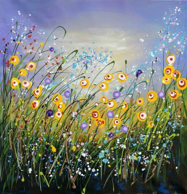 Original Abstract Expressionism Landscape Painting by Nataliya Stupak