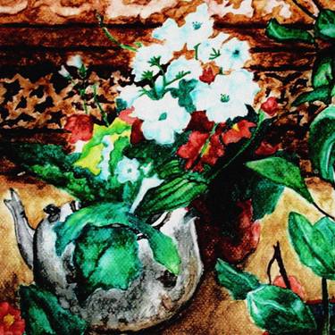 Original Fine Art Still Life Painting by Hazel Sadiwa
